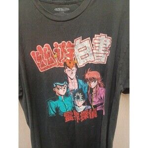 Yu Yu Hakusho Shirt Womens XL Y2K Anime Kanji Japan